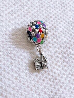 Up House & Balloons Charm For Pandora Bracelet Necklace